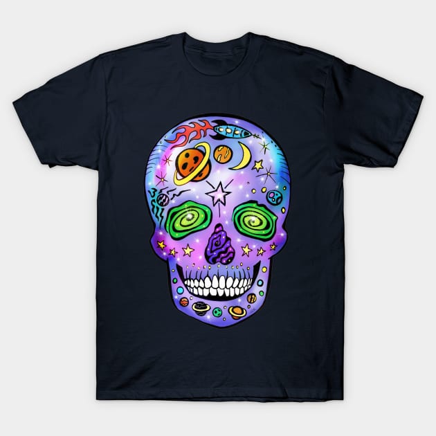 Day of the Dead Space Skull T-Shirt by Surly